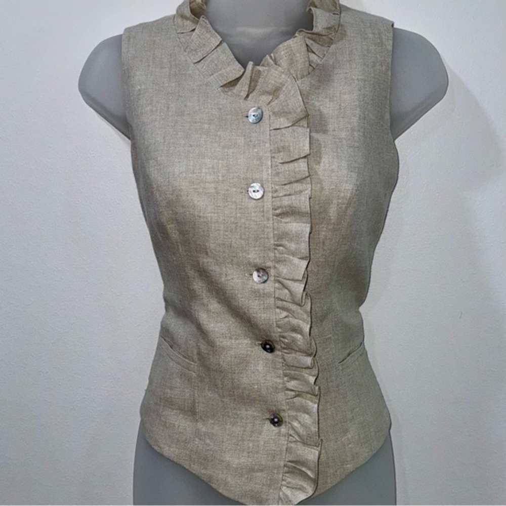 NWOT Ketty Tinoco Linen Vest